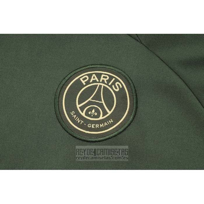 Chandal de Sudadera del Paris Saint-Germain Jordan Nino 2023-2024 Verde